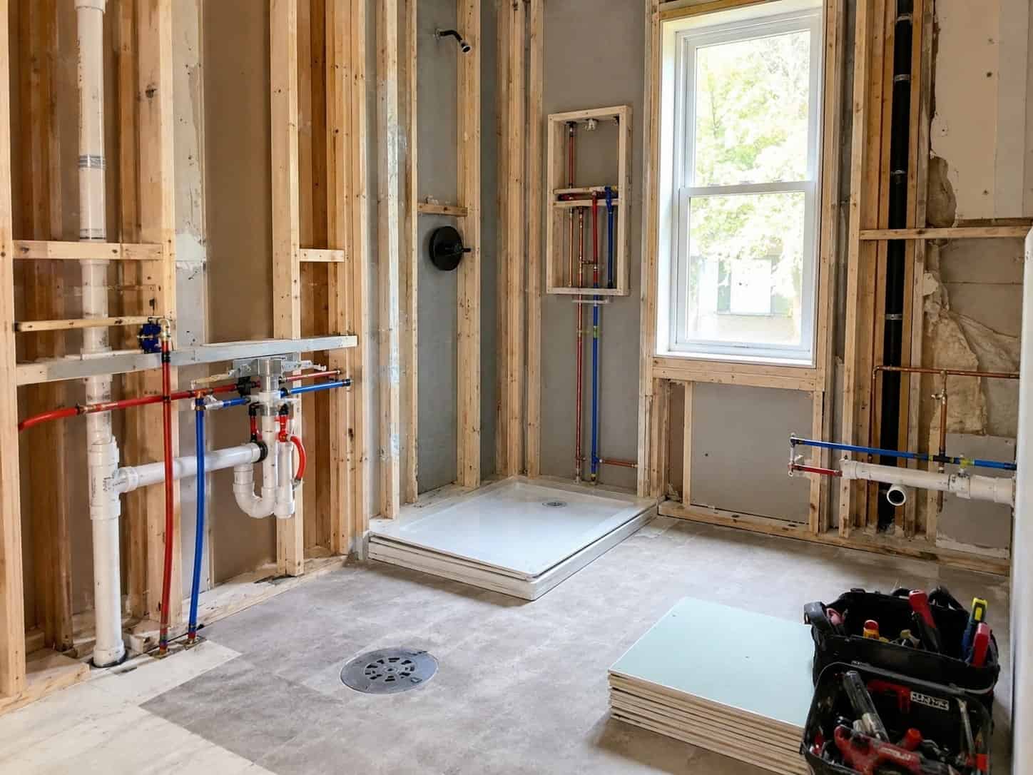 Plumbing rough-in, The Villages