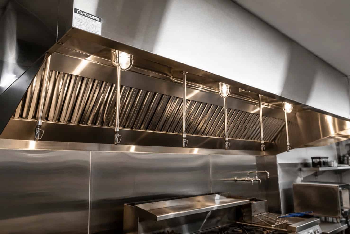 Commercial kitchen hood system in Central Florida